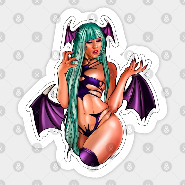 MORRIGAN AENSLAND 2 Sticker by Killbiroarts